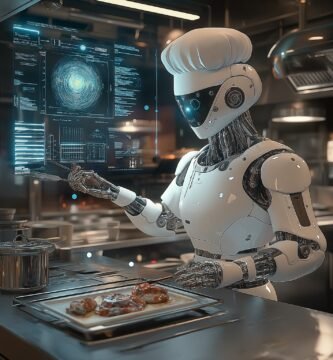 persona usando inteligencia artificial para crear recetas con ingredientes disponibles
