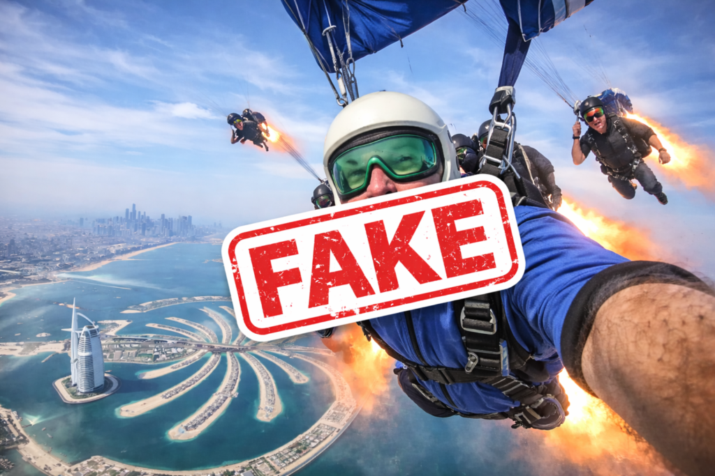 Vídeo viral falso de supuesto bombardeo de Dubai que en realidad es de 2022