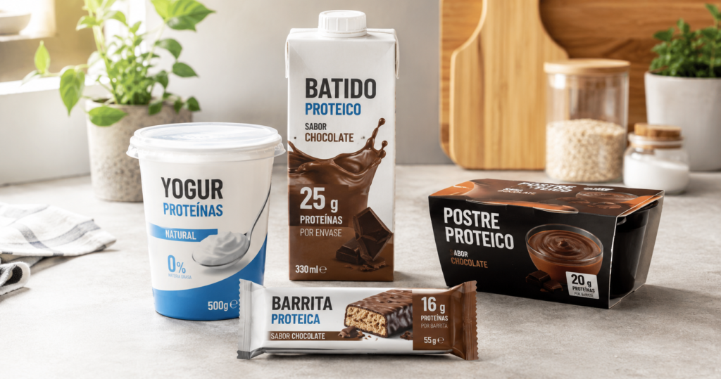 Productos +Proteína de Hacendado (Mercadona): cuáles dan más proteína por euro 1 Productos +Proteína de Hacendado de Mercadona ordenados por proteína por euro