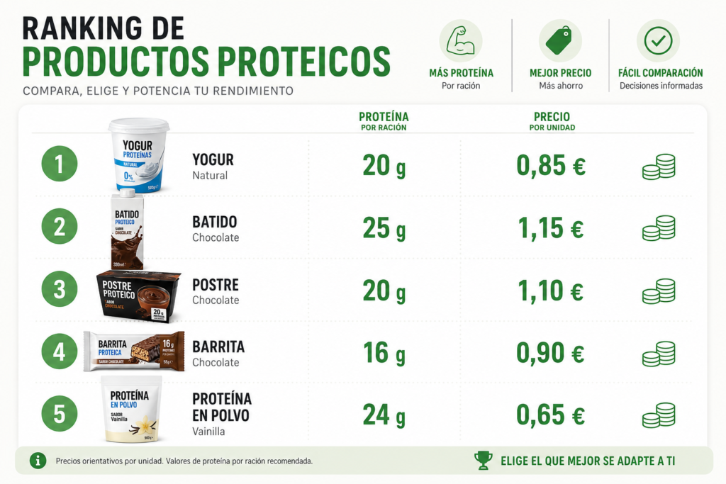 Productos +Proteína de Hacendado (Mercadona): cuáles dan más proteína por euro 2 ChatGPT Image 5 jun 2026 02 16 32